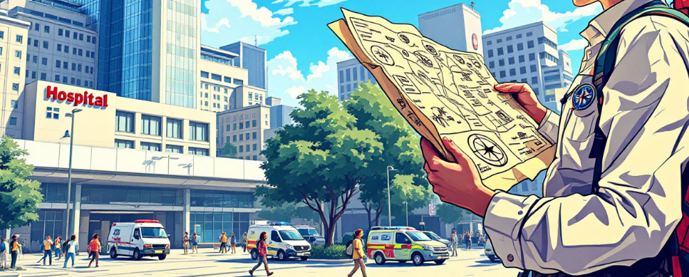 Urban survival skills being demonstrated in a city environment